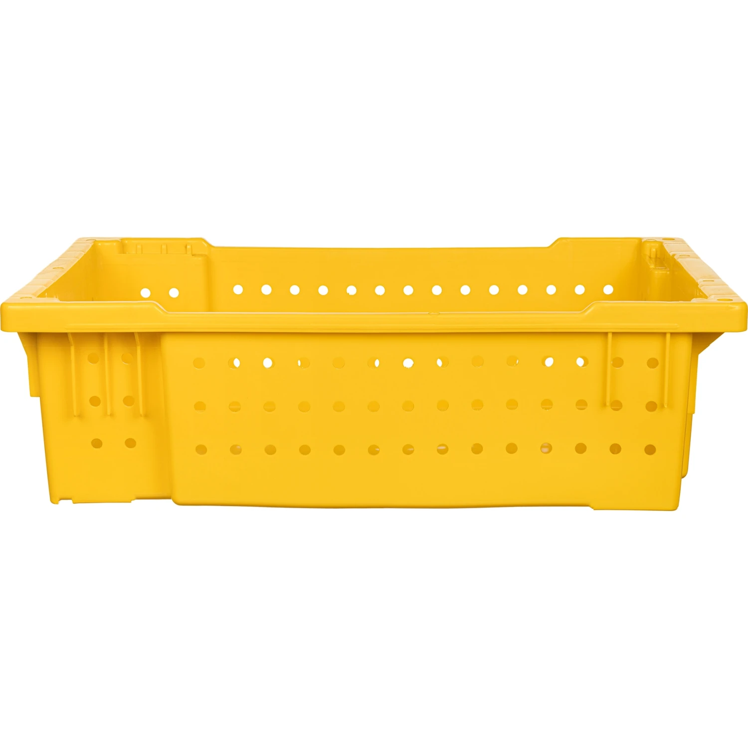 Yellow Stack And Nest Bin, Fully Ventilated