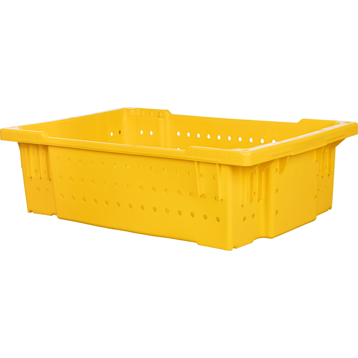Yellow Stack And Nest Bin, Fully Ventilated - Image 3