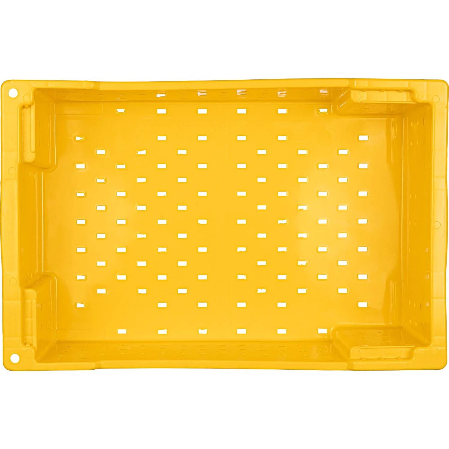 Yellow Stack And Nest Bin, Fully Ventilated - Image 4