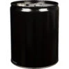 5 Gallon Black Tight Head Steel Pail (26 Gauge), 2-1/8" Spout (UN1A1/Y1.8/170)