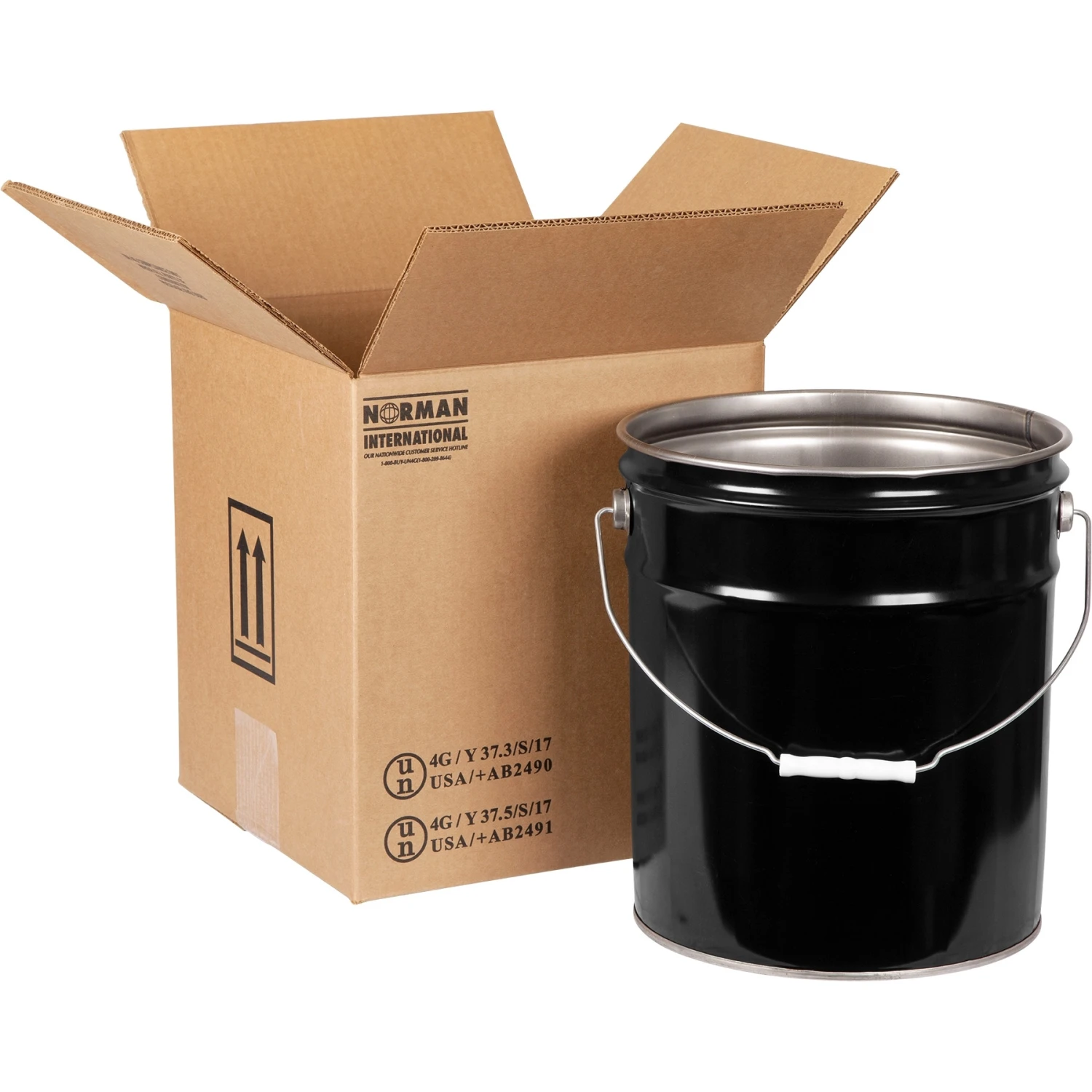 5 Gallon Steel Pail Hazmat UN 4G Shipping Box, 350#
