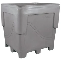 414 Gallon Gray Heavy Duty Bin, 4-Way Base, ArmorBin® 6059