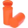 19 Dram Orange Opaque Plastic Pop Top Container, 225/cs