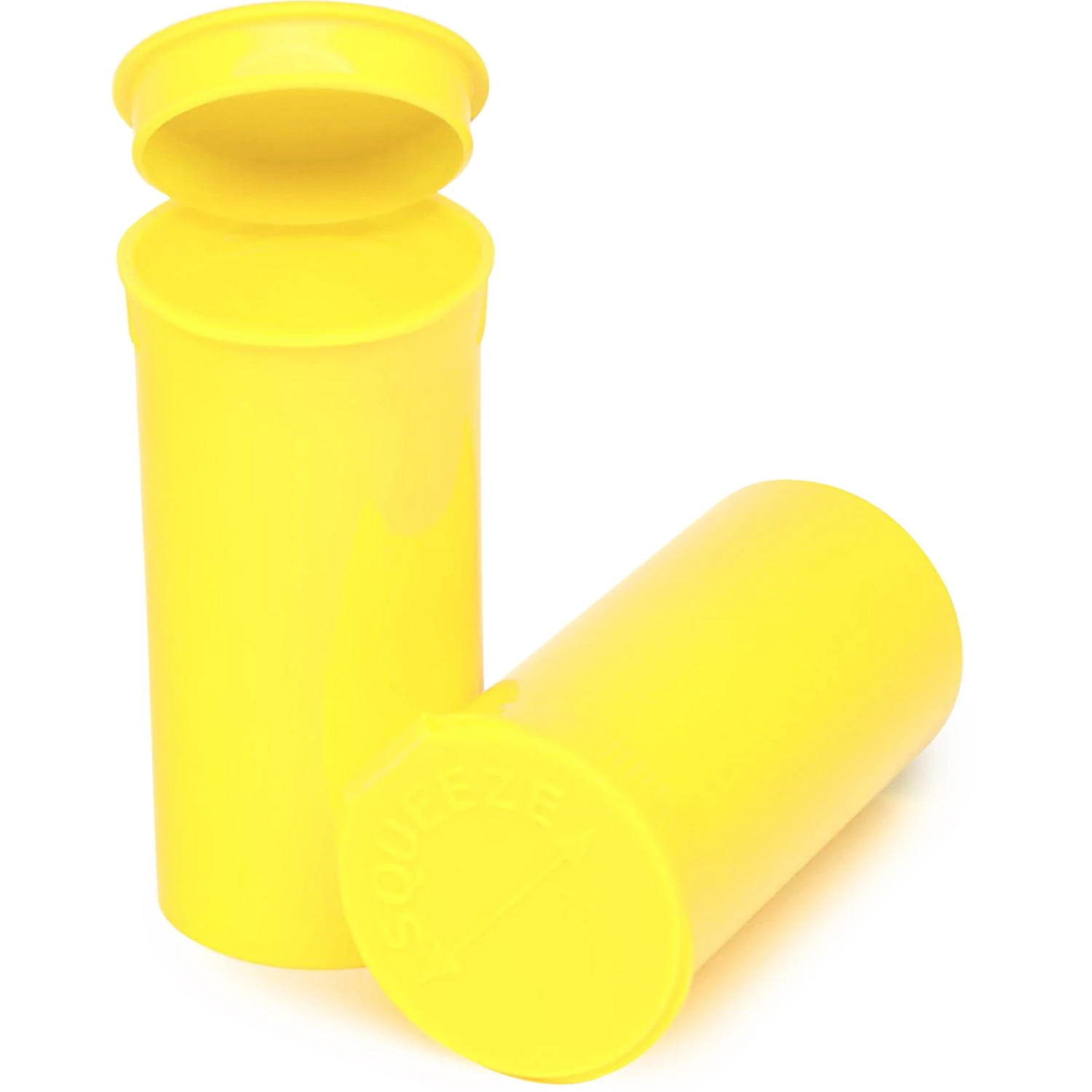 13 Dram Yellow Opaque Plastic Pop Top Container, 315/cs