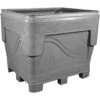 377 Gallon Gray Heavy Duty Bin, 4-Way Replaceable Base, ArmorBin® 7056