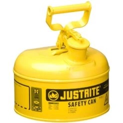 1 Gallon, Type I Safety Can W/Self-Close Lid For Flammables, Yellow (Multi-Lingual)