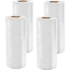 120 Gauge - 12" X 1000' Clear Cast Stretch Wrap Film, 4/pk