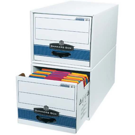 24" X 12" X 10" White Corrugated File Storage Drawer, 200#/ECT-32