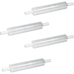 120 Gauge - 20" X 800' Clear Extended Core Heavy Duty Cast Stretch Wrap Film, 4/pk