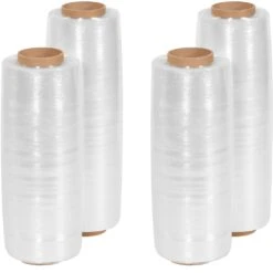 38 Gauge - 14-1/2" X 1500' Clear Pre-Stretched Wrap Film, 4/pk