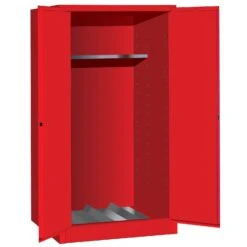 Sure-Grip® EX Vertical Drum Safety Cabinet, M/C Doors, Red