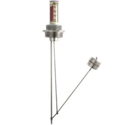 Stainless Steel Liquid Level Gauge, 15 Gallon Drums, 2" NPT, For Aggressive Liquids