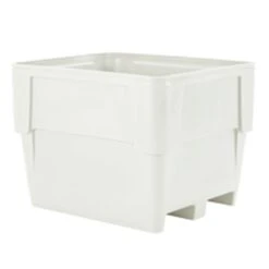 254 Gallon Natural Heavy Duty Bin, 2-Way Base, Poly Combo 1110