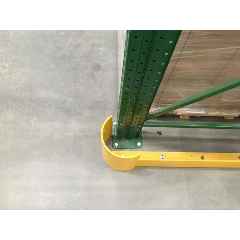 48" Yellow Medium-Duty Double Sided End Aisle Rack Guard - Image 4