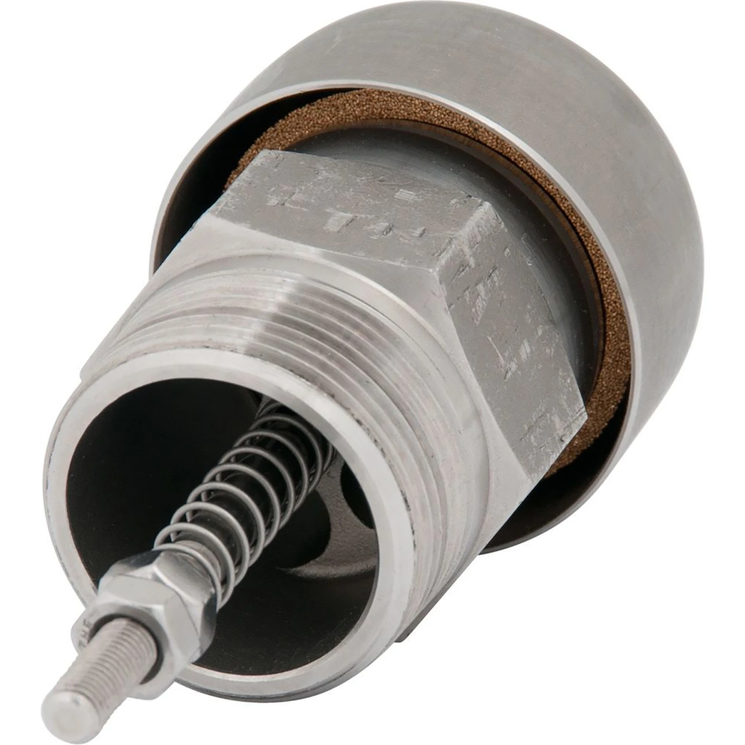 1-1/4" NPT Pressure/Vacuum Relief Vent, Viton O-Ring, Pressure 1.0-3.0 PSI, Vacuum 0.25 PSI, 316 SS - Image 3