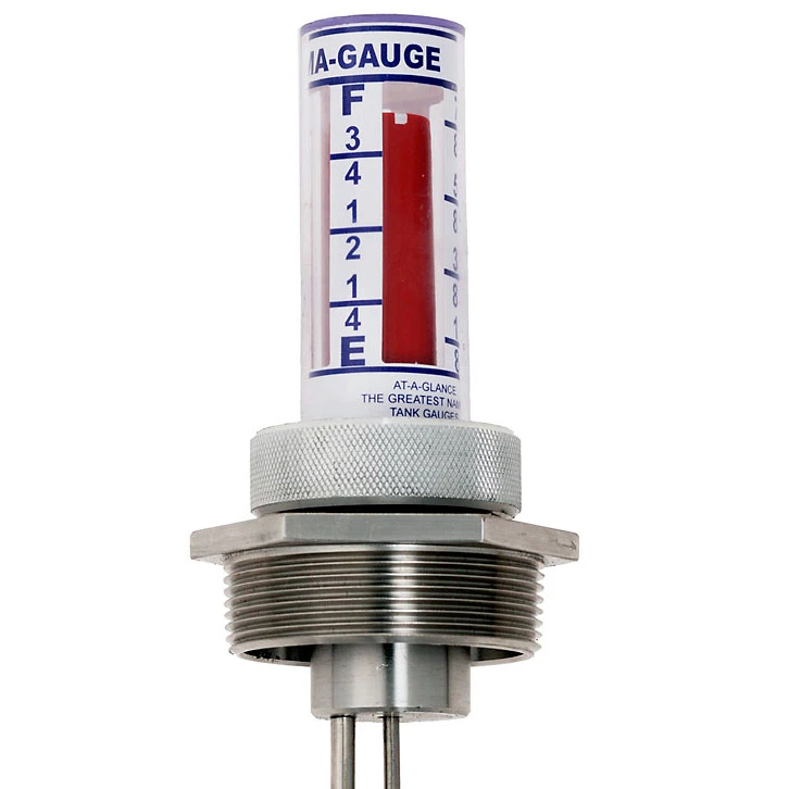 Therma™ Stainless Steel Liquid Level Gauge For 180 Gallon IBC Tank, 2" NPT, For Aggressive Liquids - Image 2