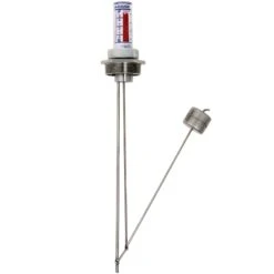 Thermaâ„¢ Stainless Steel Liquid Level Gauge For 180 Gallon IBC Tank, 2" NPT, For Aggressive Liquids