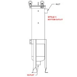 Size #2 (30" Basket Depth) Aluminum Filter Vessel