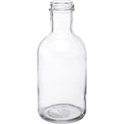 16 Oz. Clear Glass Stout Bottle, 38mm 38-2000, 12/cs