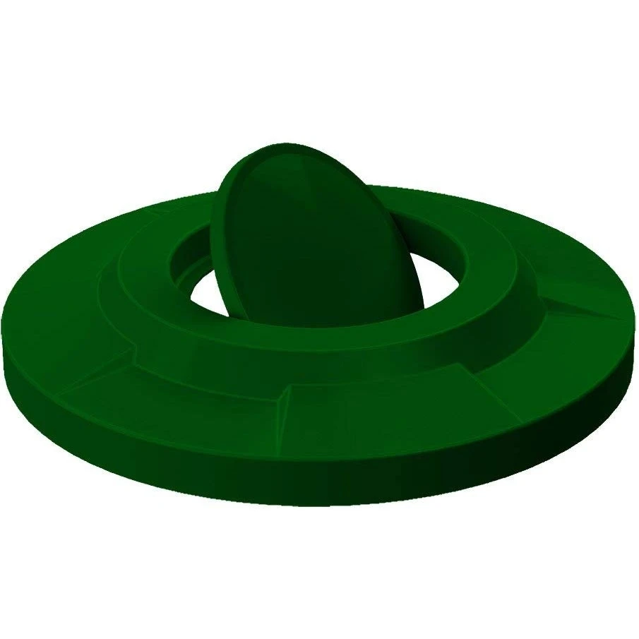 55 Gallon Drum Green Plastic Bug Barrier Trash Receptacle Lid