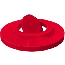 55 Gallon Drum Red Plastic Bug Barrier Trash Receptacle Lid