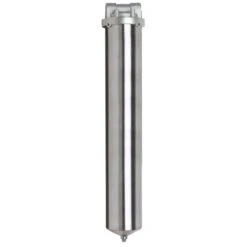 20" 316 Stainless Steel Single Cartridge Filter Vessel, 3/4" NPT
