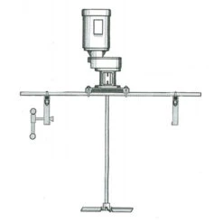 Tote Mixer, 1/2 HP TEFC Gear Drive, Bridge Mount, 36" Shaft, 425 RPM (Series 5109)