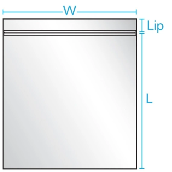 4" X 6" Zip-Top Reclosable Poly Bags, 6 Mil, Clear, 500/cs - Image 2